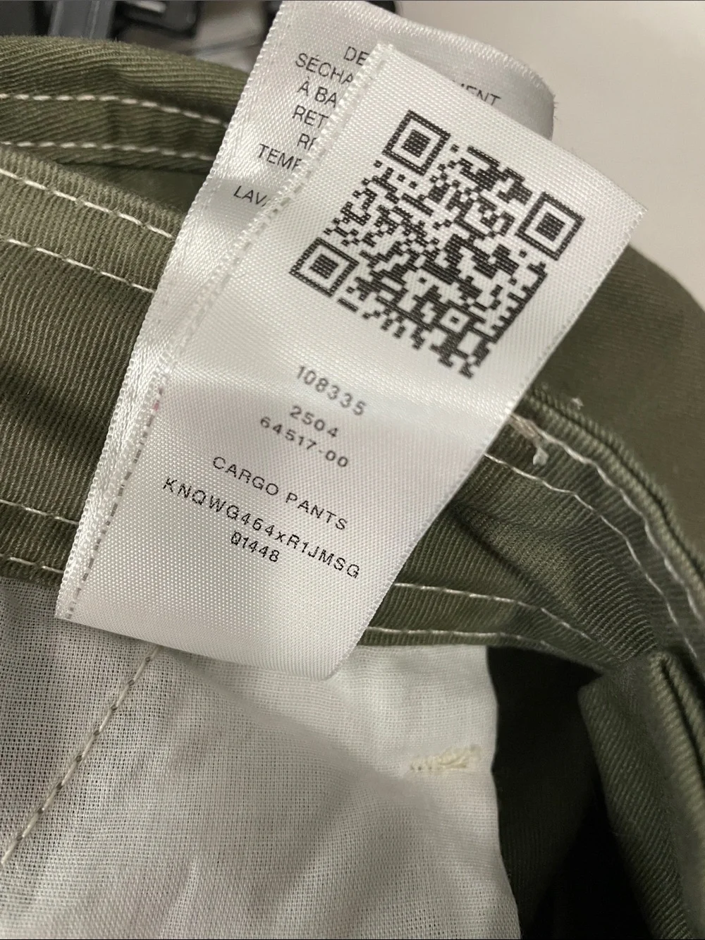 True Religion Men's Olive Cargo Pants with Multiple Pockets